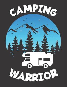 Mein Wohnmobil Reisetagebuch: Dein persönliches Tourenbuch für Wohnmobil und Campingreisen im handlichen A4+ Format I Motiv: Camping warrior blau (German Edition)