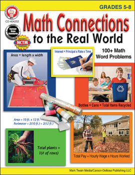 Paperback Math Connections to the Real World, Grades 5 - 8 Book