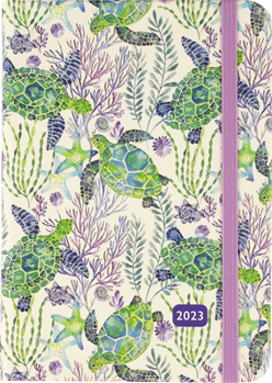 Hardcover 2023 Sea Turtles Weekly Planner (16 Months, Aug 2022 to Dec 2023) Book