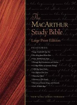 Bonded Leather MacArthur Study Bible-NKJV-Large Print [Large Print] Book