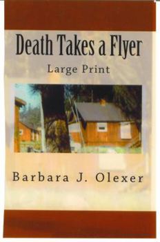 Paperback Death Takes a Flyer: Large Print Book