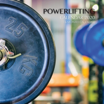 Paperback Powerlifting Calendar 2020: 16 Month Calendar Book