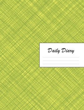 Daily Diary: Blank 2020 Journal Entry Writing Paper for Each Day of the Year | Crosshatch Pattern Graphic Design Yellow | January 20 - December 20 | ... Your Life, Set Goals & Get Things Done