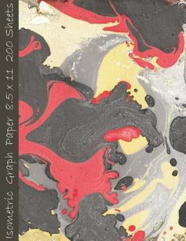 Paperback Isometric Graph Paper 8.5 X 11 200 Sheets: Perfect for Engineers, Artists, Students, and More Marble Cover ( Volume 3 ) Book