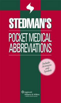 Paperback Stedman's Pocket Medical Abbreviations Book