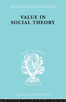 Paperback Value in Social Theory Book