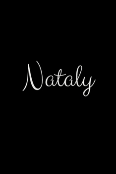Nataly: notebook with the name on the cover, elegant, discreet, official notebook for notes
