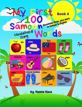 Paperback My First 100 Samoan Household Item Words - Book 4 [Large Print] Book