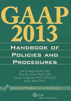 Paperback GAAP Handbook of Policies and Procedures (W/CD-ROM) (2013) Book