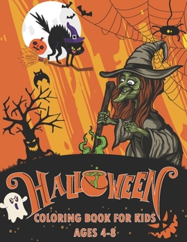 Paperback Halloween Coloring Book for Kids: Spooky Happy Halloween Adult Coloring Book