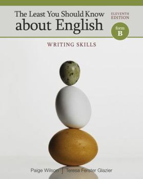 Paperback The Least You Should Know about English, Form B: Writing Skills Book