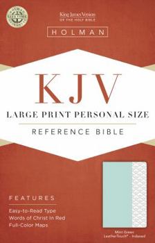 Imitation Leather Large Print Personal Size Reference Bible-KJV [Large Print] Book