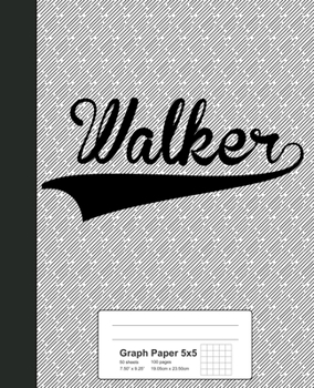 Graph Paper 5x5: WALKER Notebook (Weezag Graph Paper 5x5 Notebook)