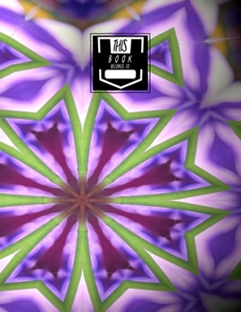 Guitar Tab Notebook: Purple Tiles 2 - Blank Guitar Tablature, Large Notebook