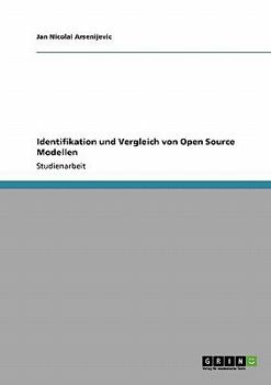 Paperback Identifikation und Vergleich von Open Source Modellen [German] Book