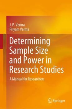 Hardcover Determining Sample Size and Power in Research Studies: A Manual for Researchers Book
