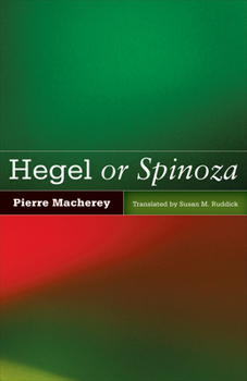 Paperback Hegel or Spinoza Book