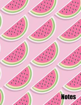 Notes: Wide ruled large notebook with watermelon cover for school work