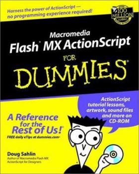 Paperback Macromedia Flash MX ActionScript for Dummies [With CDROM] Book