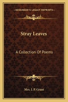 Paperback Stray Leaves: A Collection of Poems Book