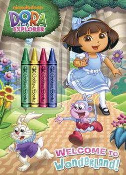 Paperback Welcome to Wonderland! [With 4 Crayons] Book