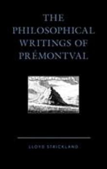 Hardcover The Philosophical Writings of Prémontval Book