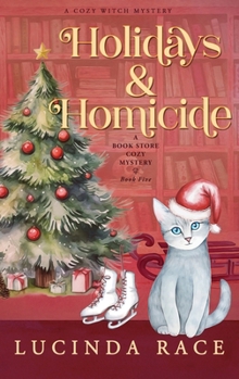Hardcover Holidays & Homicide Hardcover: A Paranormal Witch Cozy Mystery [Large Print] Book