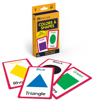 Paperback Colors and Shapes Flash Cards Book