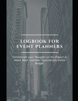 Paperback Log Book and Planner for Event Planners: January 1 - December 31, 2020 (A page per day) Book