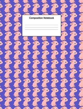 Composition Notebook: College Ruled Composition Book | Pig Pattern Purple Cover