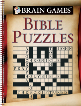 Spiral-bound Brain Games - Bible Puzzles (96 Pages) Book