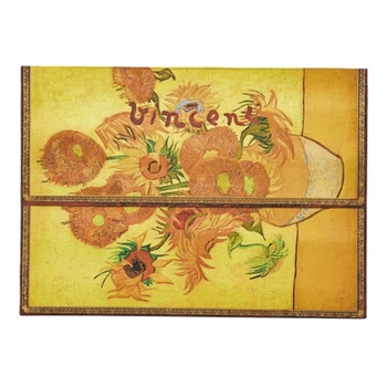 Van Gogh, Sunflowers Document Folder, the Van Gogh Museum Collection by Paperblanks (Embellished Manuscripts Collection)