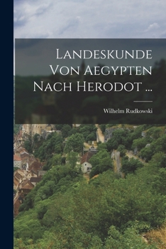 Paperback Landeskunde Von Aegypten Nach Herodot ... [German] Book