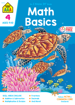 Paperback School Zone Math Basics Grade 4 Workbook Book