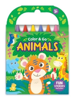 Paperback Color & Go: Animals Book