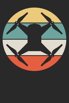 Paperback Notebook: Drone Dot Grid 6x9 120 Pages Book