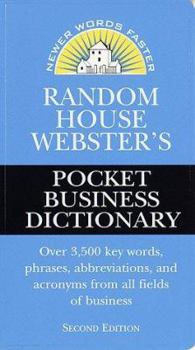 Paperback Random House Webster's Pocket Business Dictionary Book