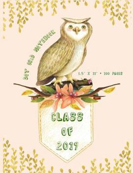 Paperback Dot Grid Notebook: Class of 2019, Large 8.5" X 11," 100 Pages Book