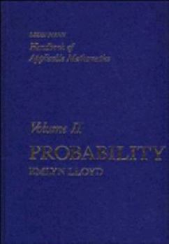 Hardcover Handbook of Applicable Mathematics, Probability Book