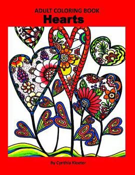Paperback Adult Coloring Book: Hearts Book