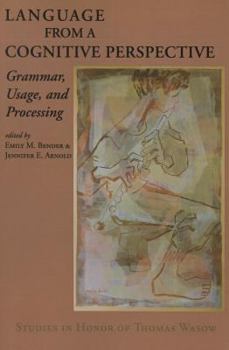 Paperback Language from a Cognitive Perspective: Grammar, Usage, and Processing Book