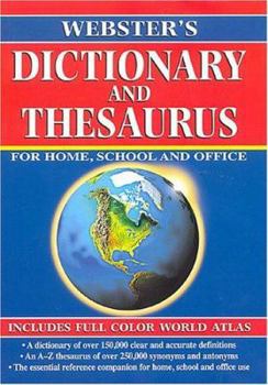 Hardcover Webster's Dictionary and Thesaurus 2002 Edition Book