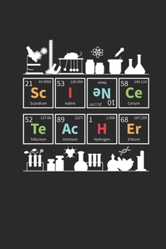 Science Elements: Graph Paper Notebook (6" x 9" - 120 pages) ~ Science Themed Notebook for Gift / Daily Activity Journals / Diary