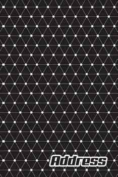 Paperback Address.: Address Book. (Vol. B18) Dot And Line Design. Glossy Cover, Contract Large Print, Font, 6" x 9" For Contacts, Addresse [Large Print] Book