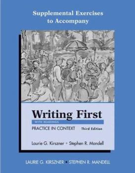 Paperback Supplemental Exercises to Accompany Writing First Book