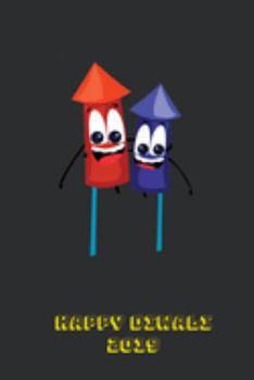 Happy Diwali 2019: Thoughtful Diwali Gift, Lined Blank Notebook, Mandala Back Cover, 6 x 9, 120 White Color Pages, Matte Finish Cover