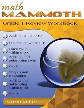 Paperback Math Mammoth Grade 1 Review Workbook Book