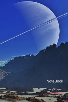 Notebook: Dot Grid Paper with Space Planet Cover