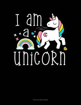 Paperback I Am A Unicorn: Two Column Ledger Book