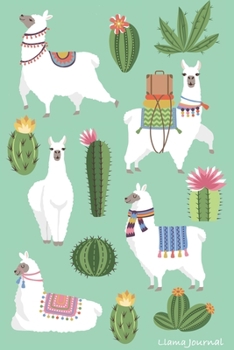 Paperback Llama Cactus Journal: Cute Llama Notebook Book